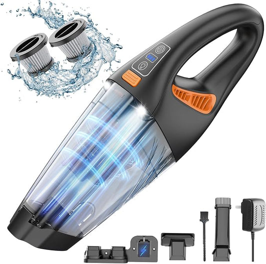 Handheld Vacuum Cordless, 18000Pa 160W Hand, 30Min Car Vacuum Portable Cordless by Unknown