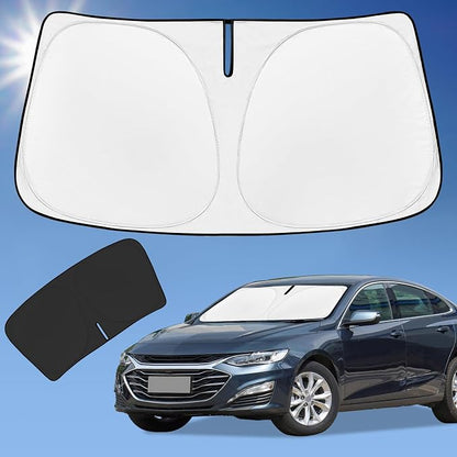 Sun Shade Sunshade for Chevrolet Malibu Windshield Cover, 4-Layer Front Window by ZOIBVCARSUNSHADE