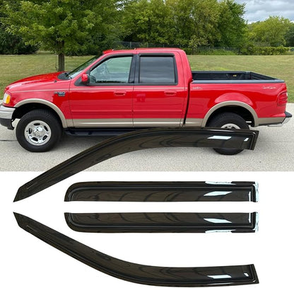 4pcs Original Shatterproof Outside Mount Style Window Rain Guard Shield Side - Image 2