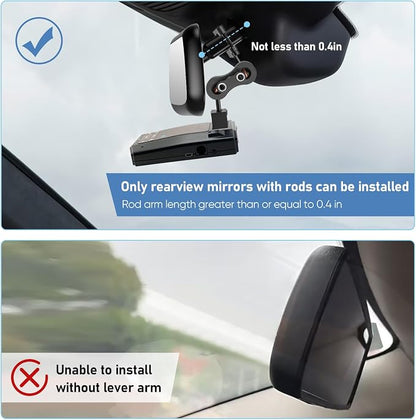 Radar Detector Mount Rearview Mirror Bracket, Car Truck Mirror Radar Mount - Image 6
