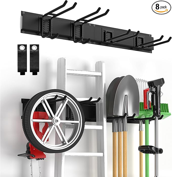 Garage Tool Organizer Wall Mount, Yard Garden Tool Organizer, Adjustable Tool by Ailadl
