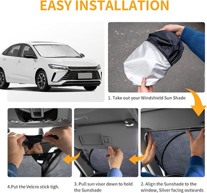 Sun Shade for Ford Taurus 2013 2014 2015 2016 2017 2018 2019-2023 Accessories - Image 3