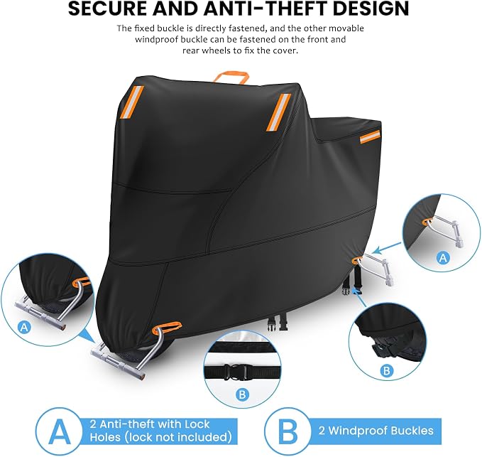 Moped Cover Waterproof Outdoor, Motorbike Scooter Covers - Image 5