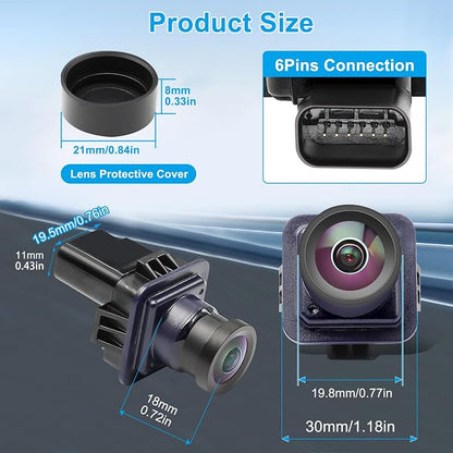 F150 Backup Camera Rear View Parking Assist Camera 170° HD Night Vision - Image 7