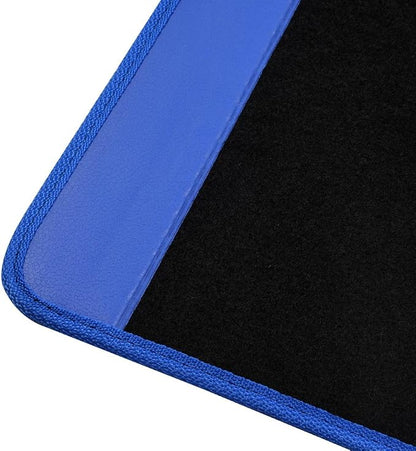 BDK Premium Carpet Black & Blue Floor Mats - Image 8