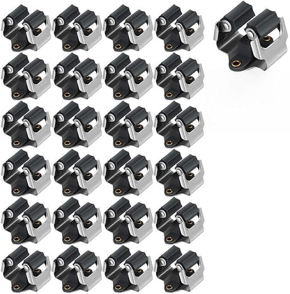 3-H Mop and Broom Holder Wall Mount 25 Pack, Broom Hanger Wall Mount by 3-H