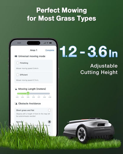 ECOVACS Goat A2500 RTK Robot Lawn Mower, Lidar-Enhanced RTK+Vision Navigation - Image 3