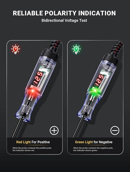 Automotive Test Light with 5-120V LED Digital Voltage Display, Circuit Tester - Image 5