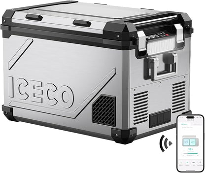 ICECO APL55 Dual Zone Portable Refrigerator Bluetooth Controlled, 55 Liter 12v by ICECO