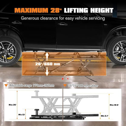 Jocisland Portable Car Lift, Capable of Lifting 7000 LBS Quick Jack - Image 4