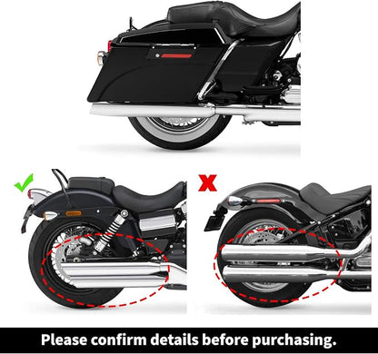 XFMT Glossy Black Hard Saddlebags W/ 6x9 Speaker Lids Black Latches - Image 6