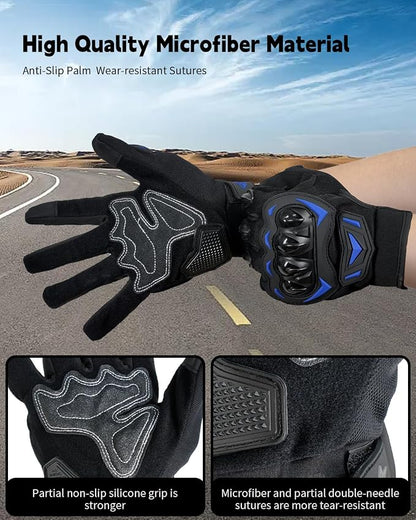 Motorcycle Gloves, Touchscreen Motorbike Gloves - Image 4