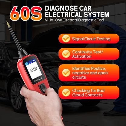 Autel PowerScan PS100 Automotive Circuit Tester, Power Circuit Probe Scan Tool - Image 4