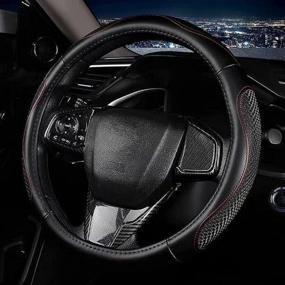 Leather - Car Steering Wheel Cover 15 inch Universal Fit Microfiber Steering - Image 3