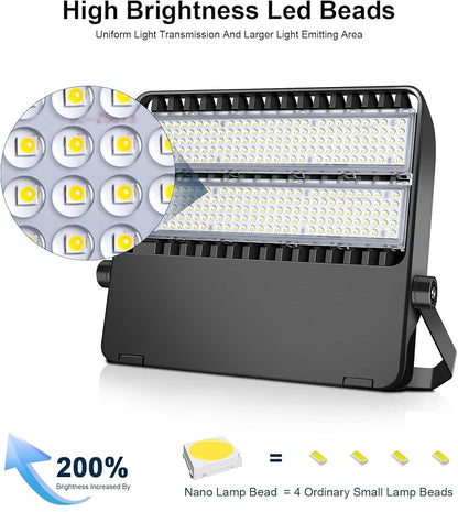 LED Stadium Lights, Outdoor Super Bright 240 Watt 36000 Lumen Stadium Flood - Image 7