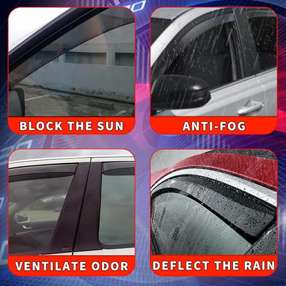 4pcs in Channel Rain Guards Fit - Image 5