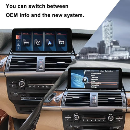 PEMP Linux Vertical Screen E70 E71 CIC Wired and Wireless CarPlay Retrofit - Image 4