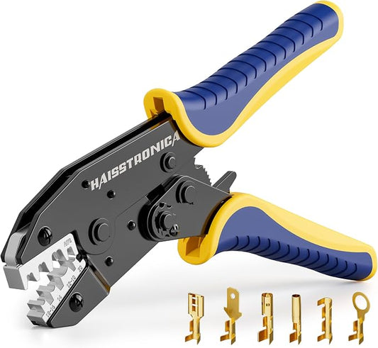 Haisstronica Crimping Tool for Non-Insulated Open Barrel Terminals Receptacles by HAISSTRONICA