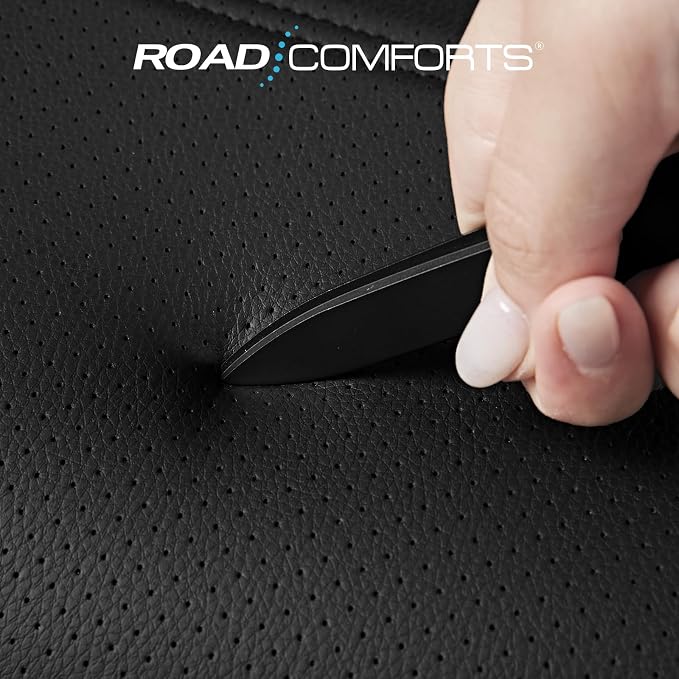 Road Comforts Leather Seat Covers, Breathable Car Seat Covers Full Set - Image 5