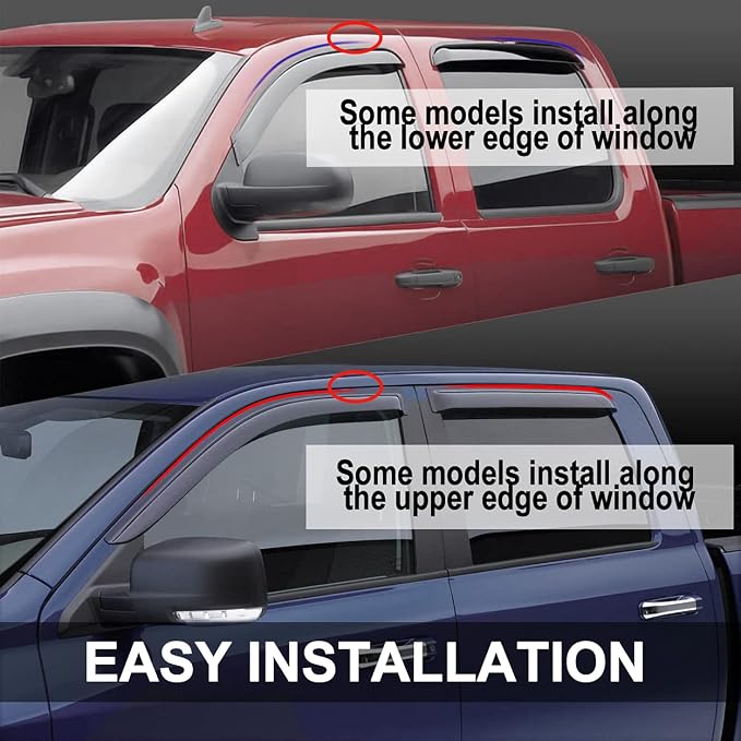 94682 Side Window Visor Wind Vent Deflector - Image 4