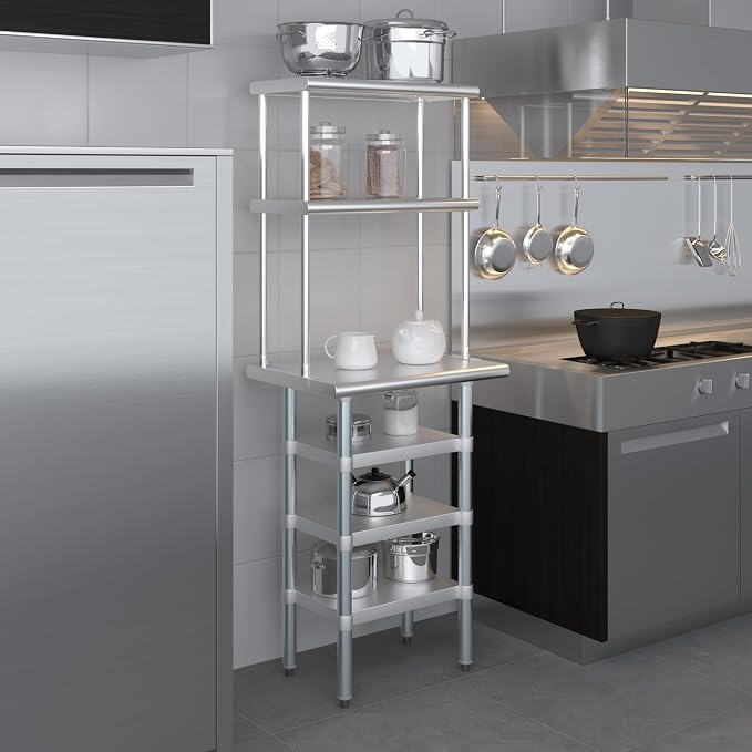 Amgood 18" x 24" Stainless Steel Work Table - Image 6