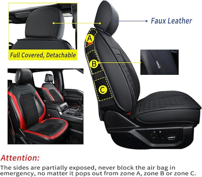 LUCKYMAN CLUB F150 Faux Leather Seat Covers Fit - Image 3