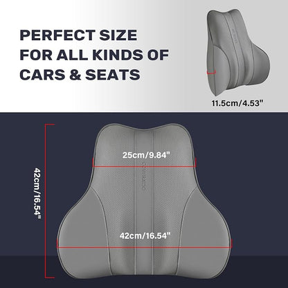 Coverado Lumbar Support Pillow for Car, Ergonomic Memory Foam Back Pillow for - Image 7