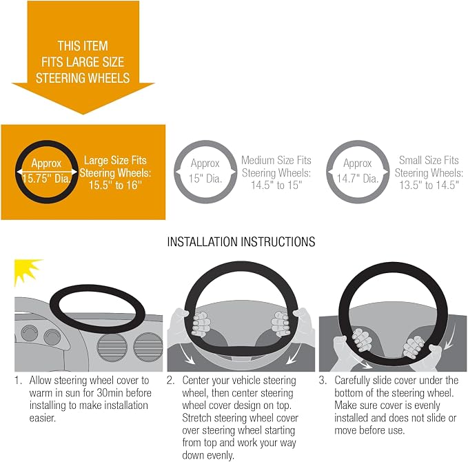 Cool Mesh Grip Car Steering Wheel Cover - Image 5