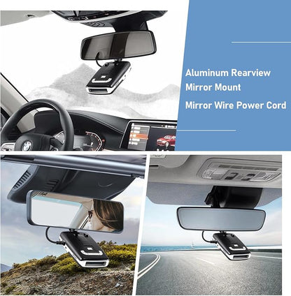 Radar Detector Mount, Rearview Mirror Rod Radar Mounting Bracket+Rearview - Image 2