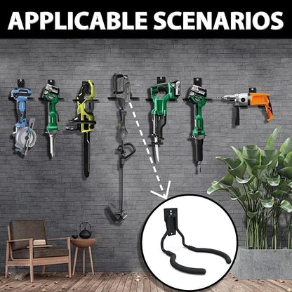3-H Weed Eater Hanger 1 Pack, 1 Large Garage Wall Hooks, 1 Extension Strap - Image 4