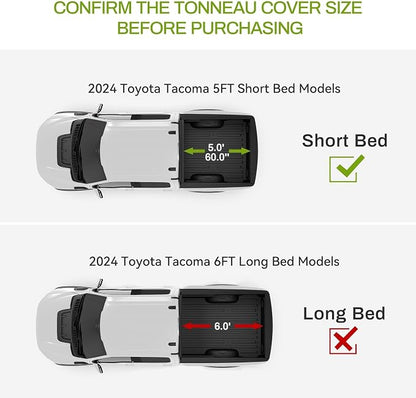 AUTOSAVER88 Floor Mats Fit for 2025 Toyota Tacoma Double Cab, All Weather TPE - Image 2