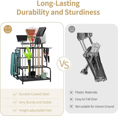 Garden Tool Organizer, Large Yard Tool Tower Rack - Image 8