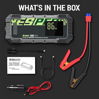 YESPER Car Jump Starter, 3000A Peak Portable Jump Starter - Image 9