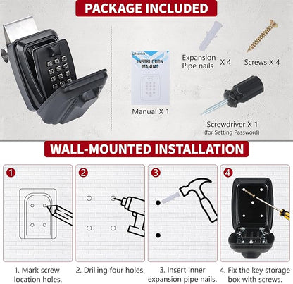 Car Window Lock Box for Turo, Car Key Lock Box Fit for Ride Share, - Image 5