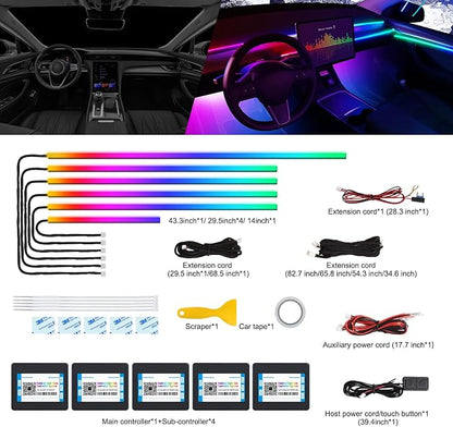 Dreamcolor Acrylic Interior Car LED Strip Light - Image 2