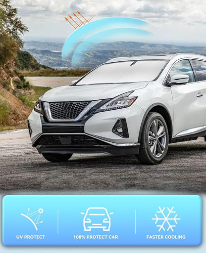 Sun Shade for Murano Windshield Sunshades for 2015-2023 2024 2025 Nissan Murano - Image 5