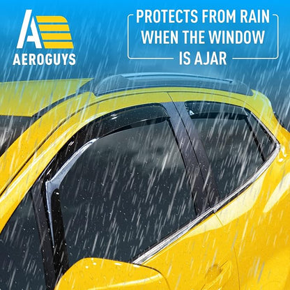 Extra Durable Window Deflectors in-Channel Window Visors Rain Guards Fit - Image 2