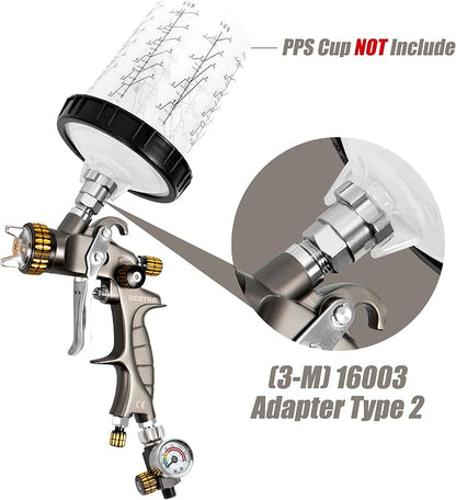BEETRO HVLP Touch Up Mini Air Spray Gun - Image 6