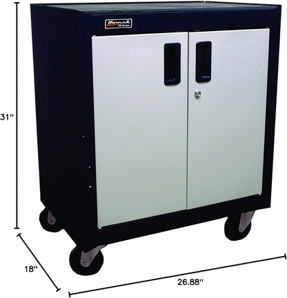 Homak 2 Door Mobile Cabinet - Image 2