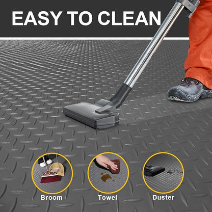 Garage Floor Mat 2.8mm Thickness PVC Garage Flooring Roll Diamond Plate Floor - Image 6