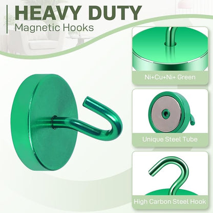 Neosmuk Magnetic Hooks, Cruise Ship Essentials, 100lb+ Heavy Duty Magnetic Hooks - Image 4