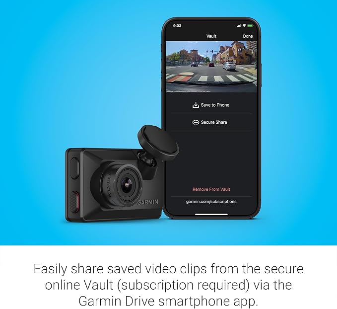 Garmin Dash Cam™ X310, Compact 4k Ultra HD Touchscreen Dash Cam - Image 6