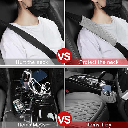 2 Pack Leather Front Car Seat Covers, Universal Sideless Car Seat Protectors - Image 5