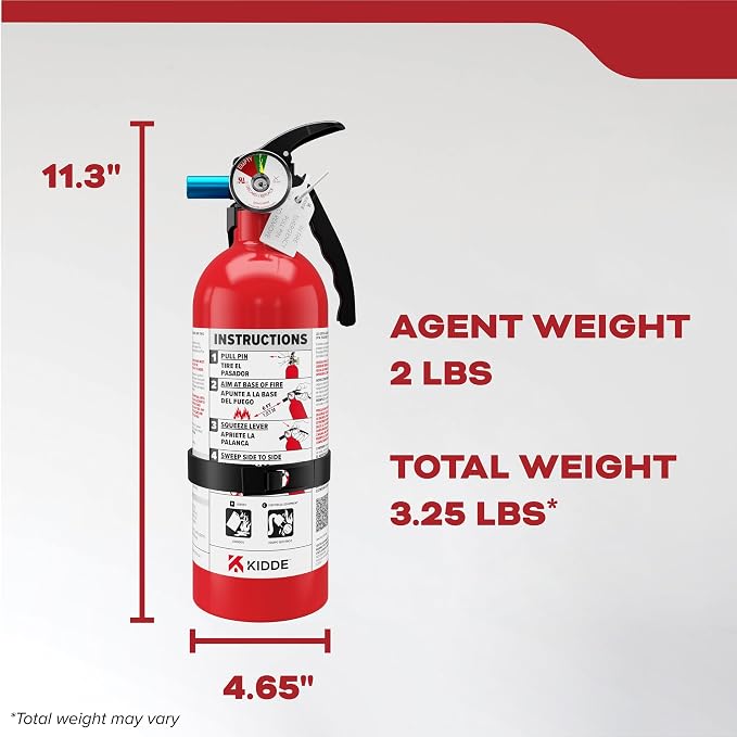 Kidde Basic Fire Extinguisher for Home, Residential, Single-Use - Image 8