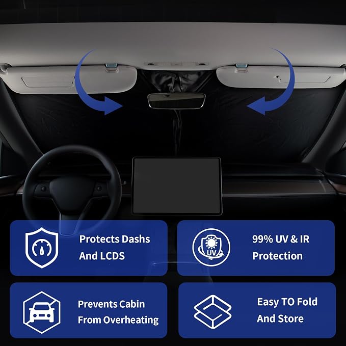 for Mercedes Benz GLA 250 2015-2020 Windshield Sun Shade, Foldable Sunshade - Image 5