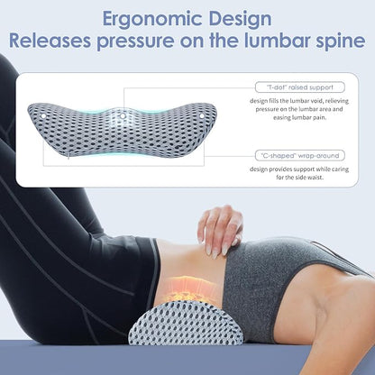 Lumbar Support Pillow, Memory Foam Back Support Pillow - Image 3