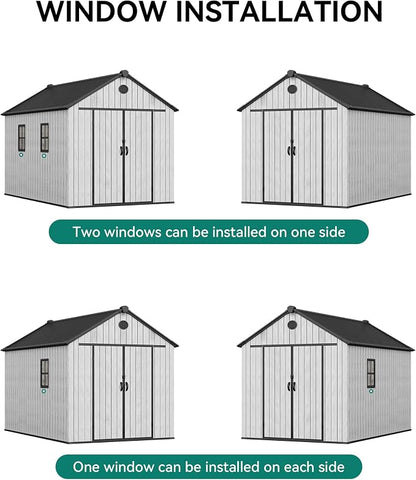 YITAHOME 8x10 FT Outdoor Storage Shed - Image 9