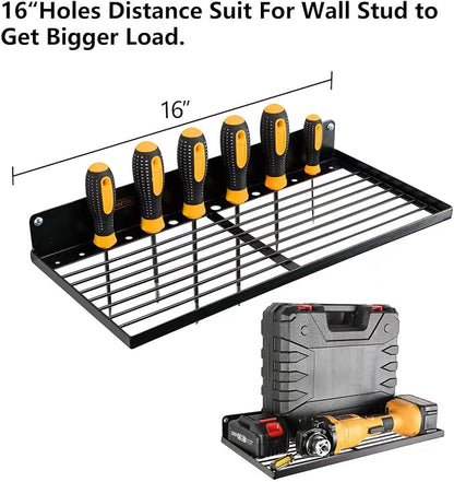 Power Tool Organizer with Charging Station, Drill Holder Wall Mount, Garage - Image 3