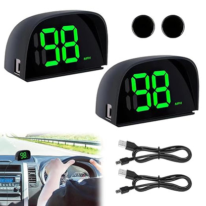 2 Pack GPS Digital Speedometer for Car MPH Golf Cart Universal HUD Speed Meter - Image 8