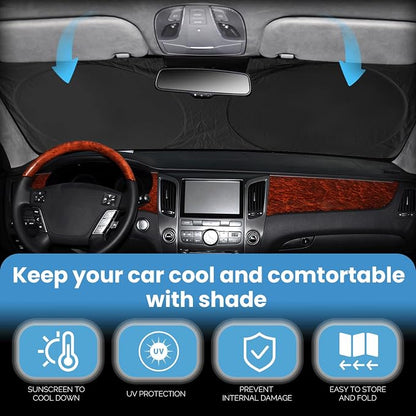 Windshield Sun Shade Compatible - Image 3